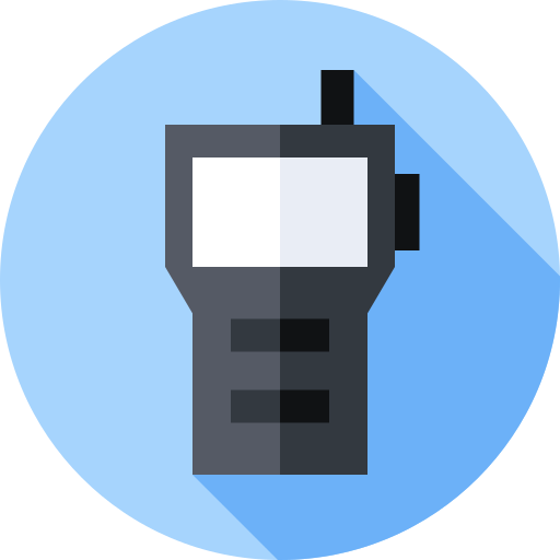 walkie-talkie Flat Circular Flat icon