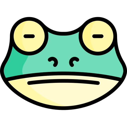 蛙 Kawaii Lineal color icon