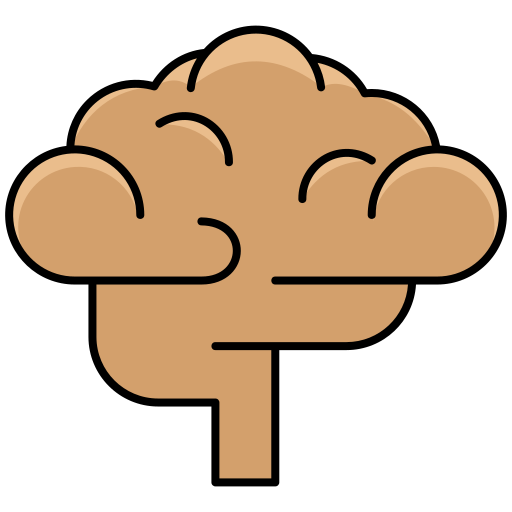 Brain Generic Thin Outline Color icon