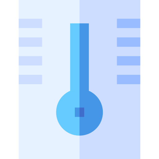 controllo della temperatura Basic Straight Flat icona