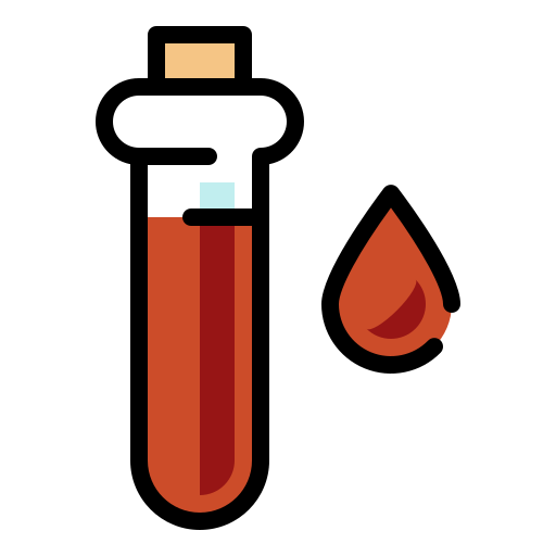 test sanguin Generic Outline Color Icône