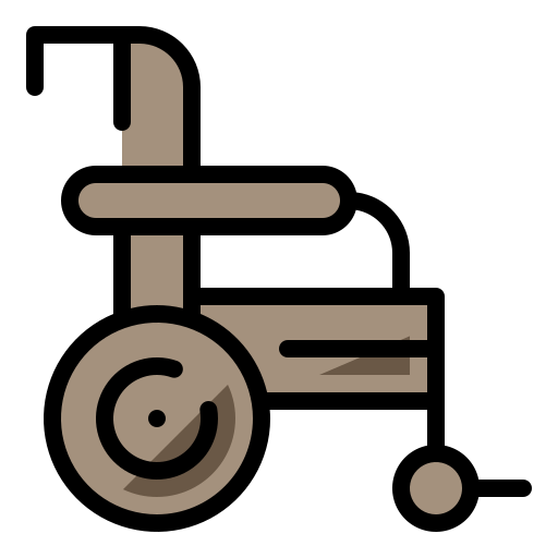휠체어 Generic Outline Color icon
