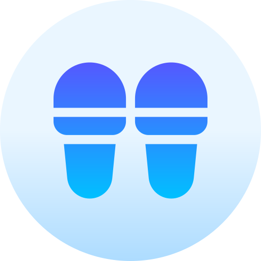 Slippers Basic Gradient Circular icon