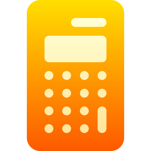 kalkulator Basic Gradient Gradient ikona