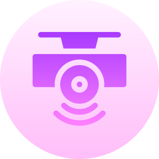 Projector Basic Gradient Circular icon
