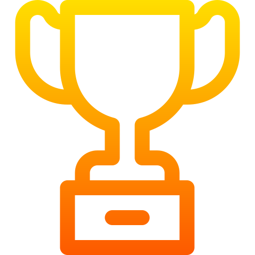 Trophy Basic Gradient Lineal color icon