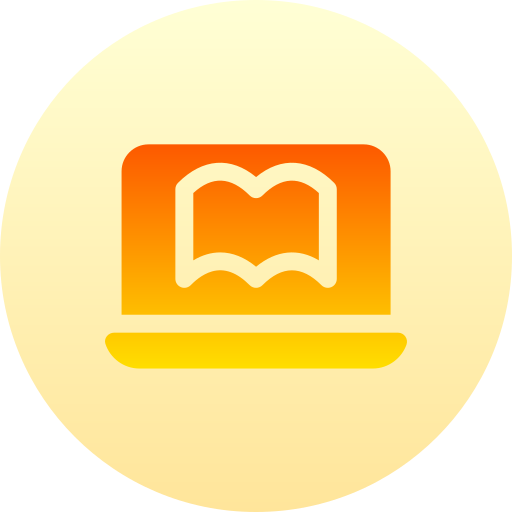 Online learning Basic Gradient Circular icon