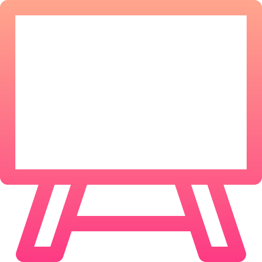 Blackboard Basic Gradient Lineal color icon