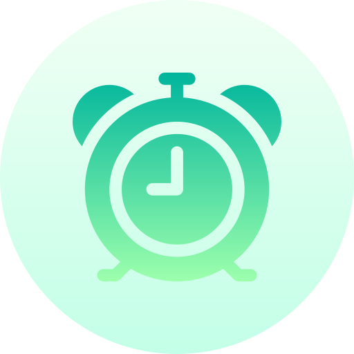 alarm Basic Gradient Circular ikona
