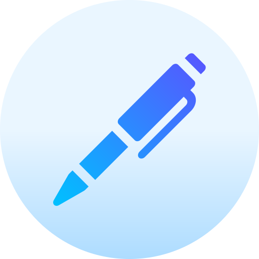 stylo Basic Gradient Circular Icône