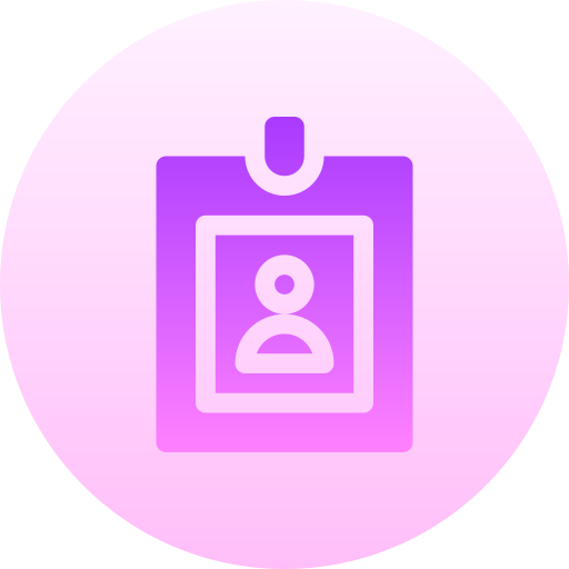 idカード Basic Gradient Circular icon