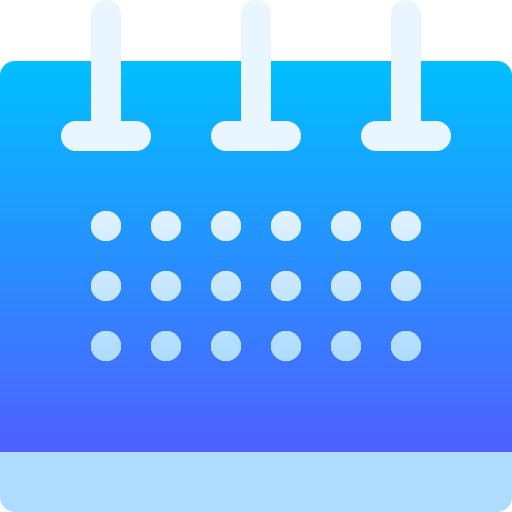 kalendarz Basic Gradient Gradient ikona
