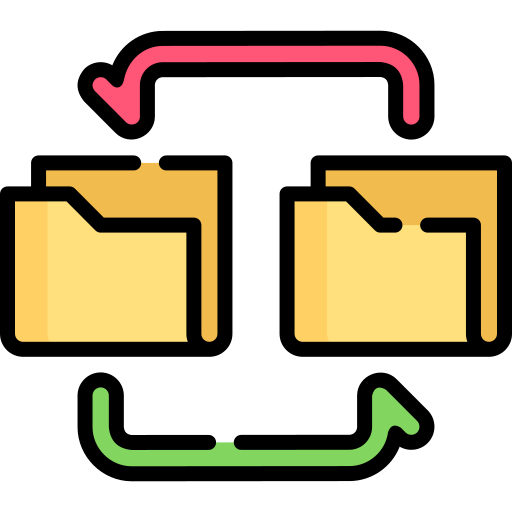 ファイル転送 Special Lineal color icon