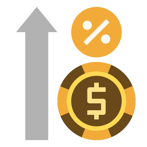 zmienna stopa procentowa Generic Flat ikona