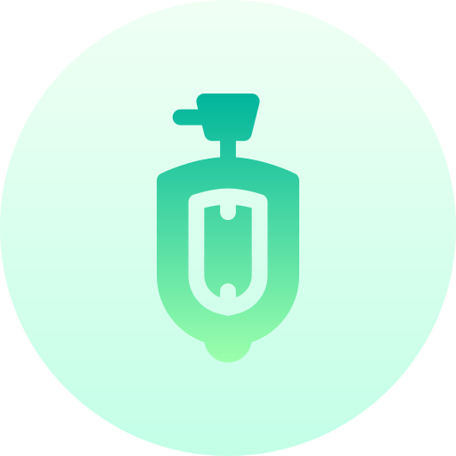Urinal Basic Gradient Circular icon