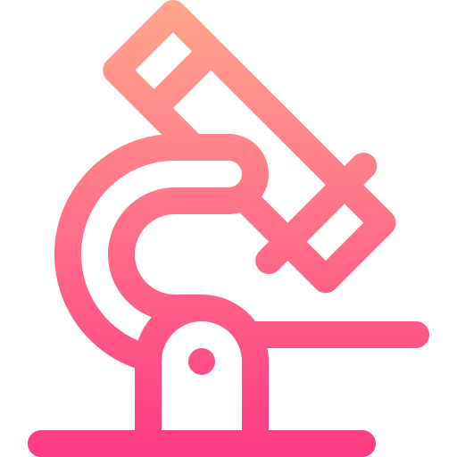 Microscope Basic Gradient Lineal color icon