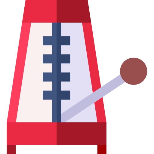 Metronome Basic Straight Flat icon