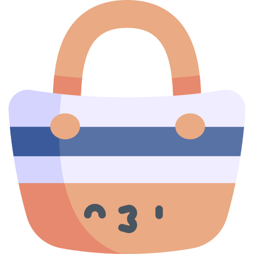 пляжная сумка Kawaii Flat иконка