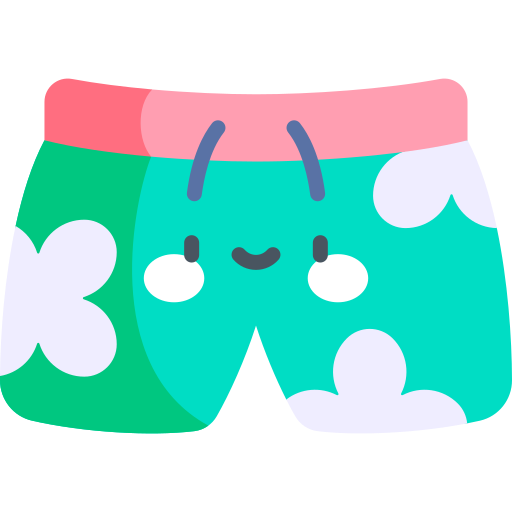 shorts Kawaii Flat Icône