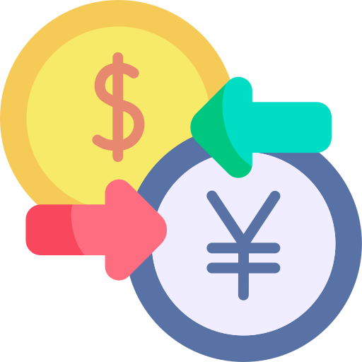 Currency exchange Kawaii Flat icon