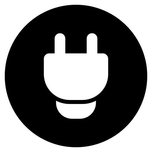 fiche d'alimentation Generic Glyph Icône