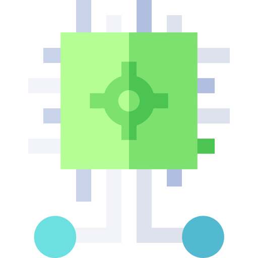 microchip Basic Straight Flat icoon