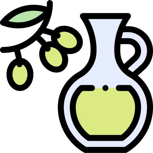 Olive oil Detailed Rounded Lineal color icon
