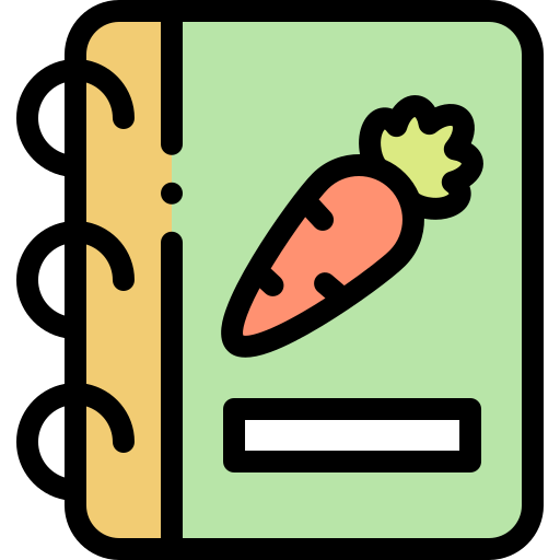 Cookbook Detailed Rounded Lineal color icon