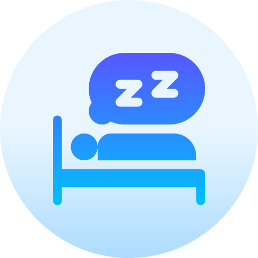 Sleep Basic Gradient Circular icon