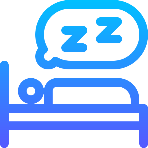 dormir Basic Gradient Lineal color icono