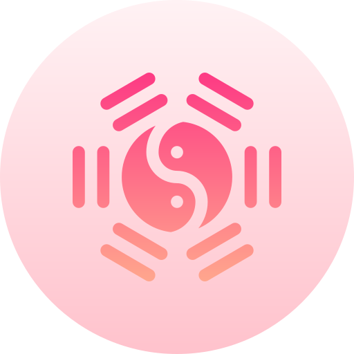 yin yang Basic Gradient Circular ikona