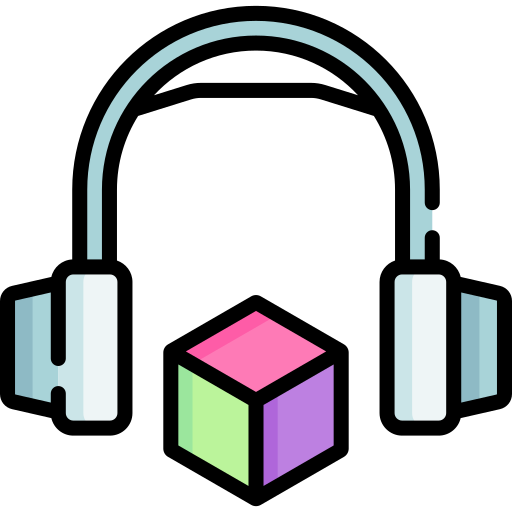 3d audio Special Lineal color icon