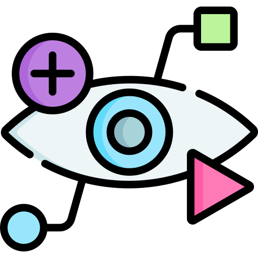 ojo biónico Special Lineal color icono