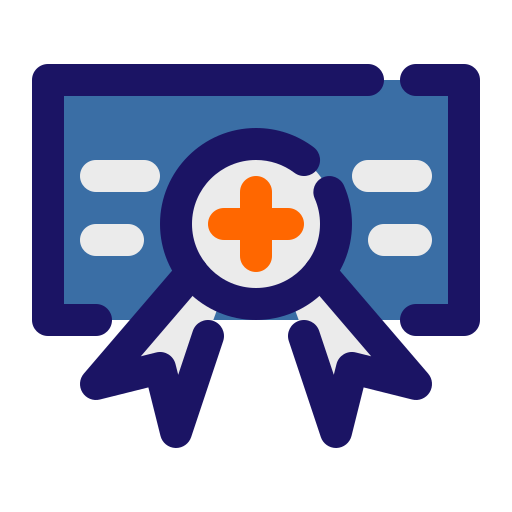 Medical certificate Generic Outline Color icon