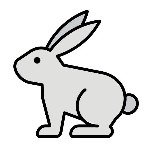 conejo Generic Outline Color icono