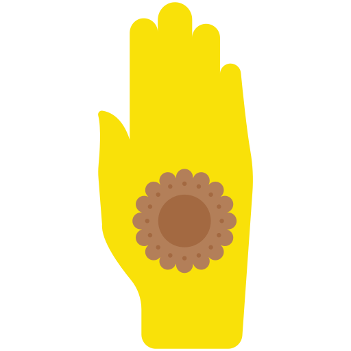 Henna painted hand Generic Flat icon