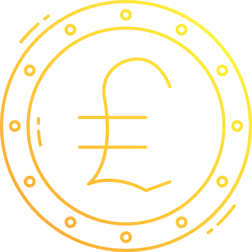 British pound Generic Gradient icon