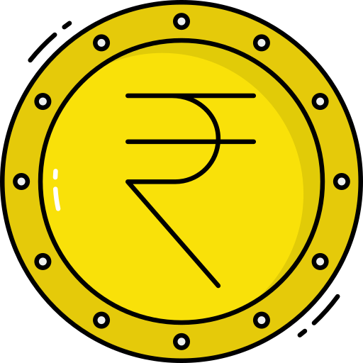 Indian rupee Generic Outline Color icon