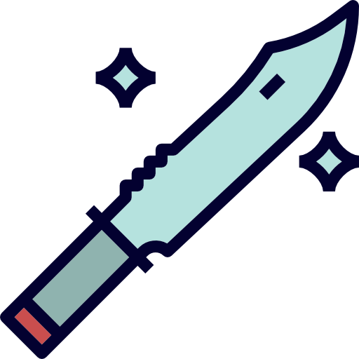 faca Becris Lineal color Ícone