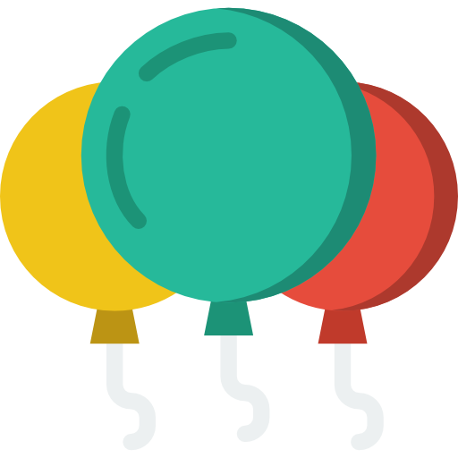 Balloons Basic Miscellany Flat icon