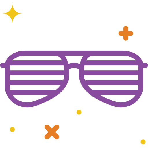 Sunglasses Basic Miscellany Flat icon