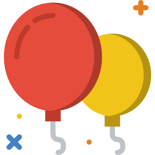 Balloons Basic Miscellany Flat icon