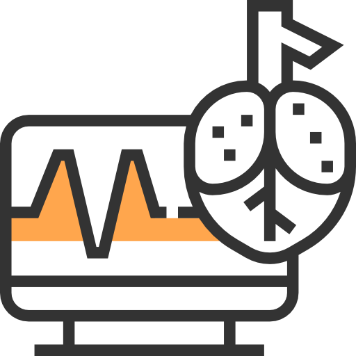 electrocardiograma Meticulous Yellow shadow icono