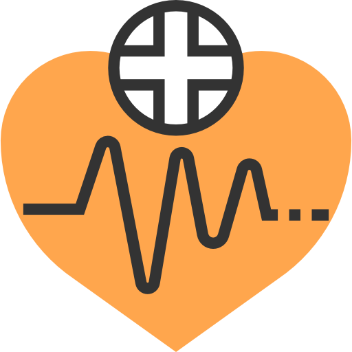 Electrocardiogram Meticulous Yellow shadow icon