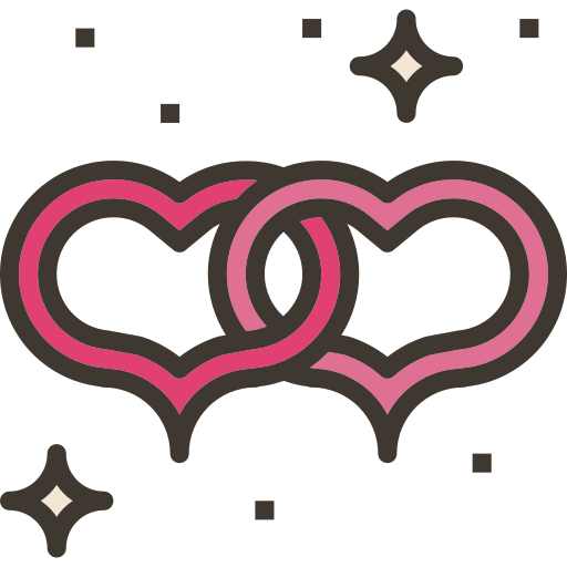 Сердца Becris Lineal color иконка
