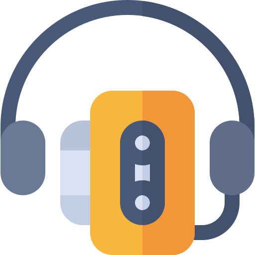 Walkman Basic Rounded Flat icon