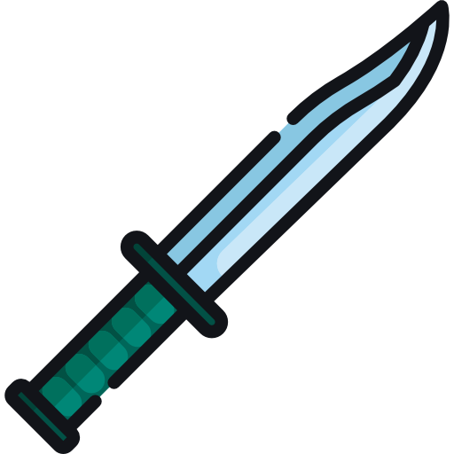 bayoneta Special Lineal color icono