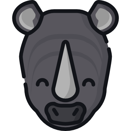 rhinocéros Special Lineal color Icône