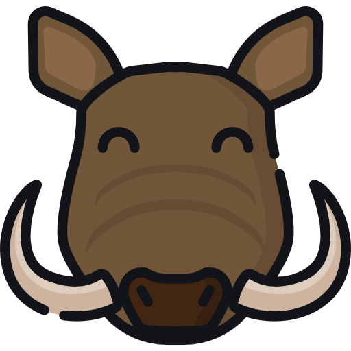 Wild boar Special Lineal color icon