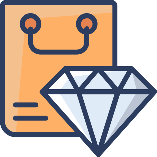 Diamond Generic Outline Color icon